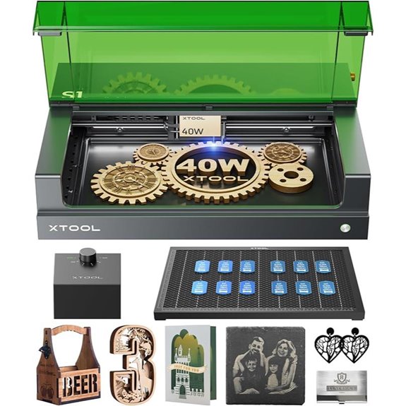 xTool S1 40W Laser Engraver & Cutter Machine Bundle