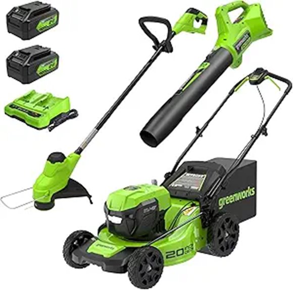 Greenworks 48V Yard Tools Set with Batteries