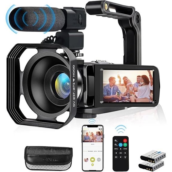 4k camera with accessories