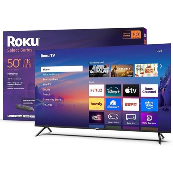 Roku 50-Inch 4K HDR TV with Voice Remote