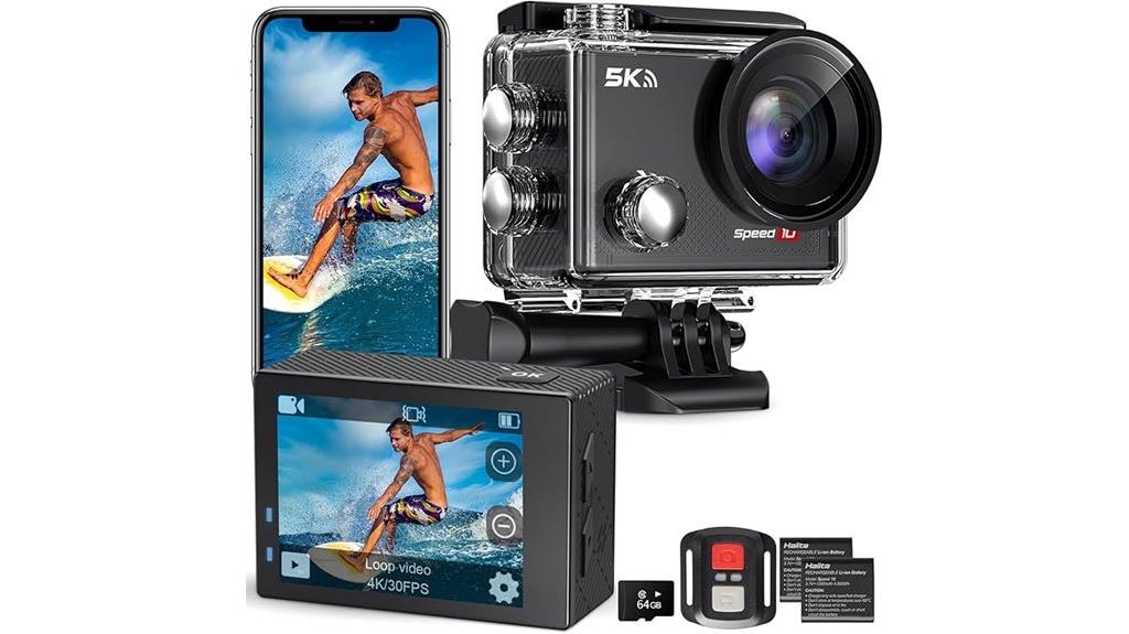 5k waterproof action camera