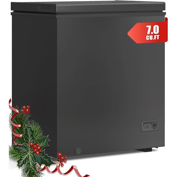 TABU 7 Cubic Feet Chest Freezer with Adjustable Temp