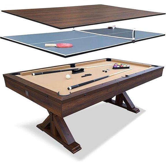 Freetime 7FT 3-in-1 Multi-Game Pool Table Set