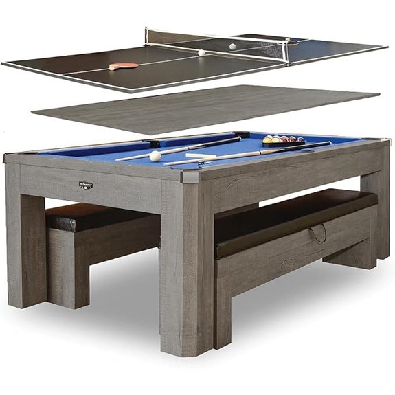 Hathaway Newport 7ft Billiards & Ping Pong Table