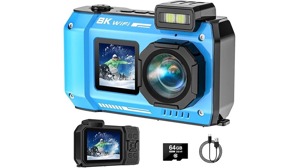 8k waterproof camera wifi