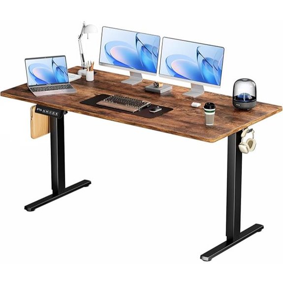 Smug 63-Inch Electric Sit-Stand Desk with Adjustable Height