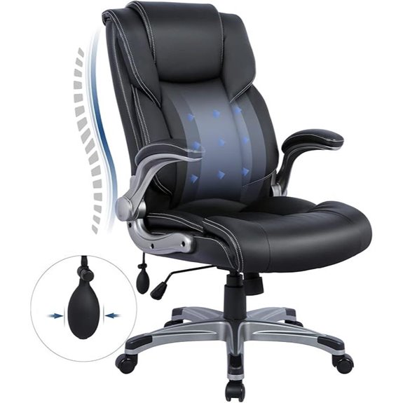 COLAMY Ergonomic Executive Office Chair with Adjustable Features