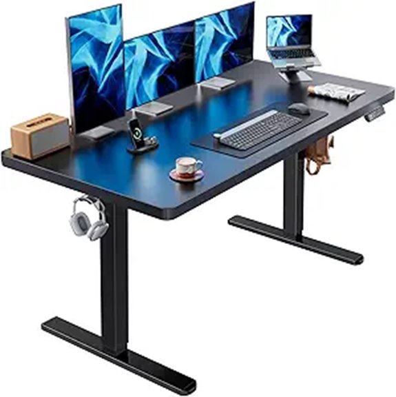 HUANUO 60x30 Inch Height-Adjustable Sit-Stand Desk
