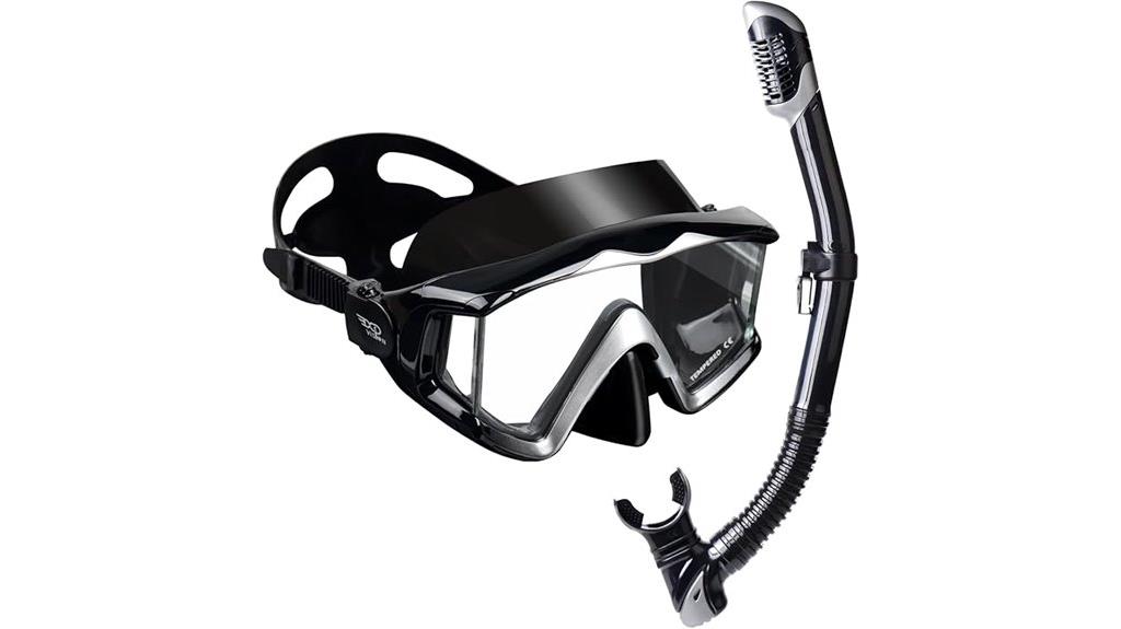 adult panoramic scuba mask