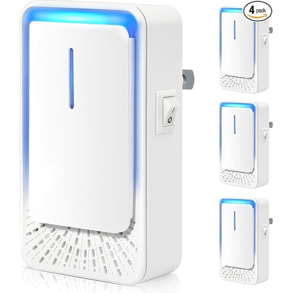 Plug In Air Ionizers 4-Pack for Home and Office