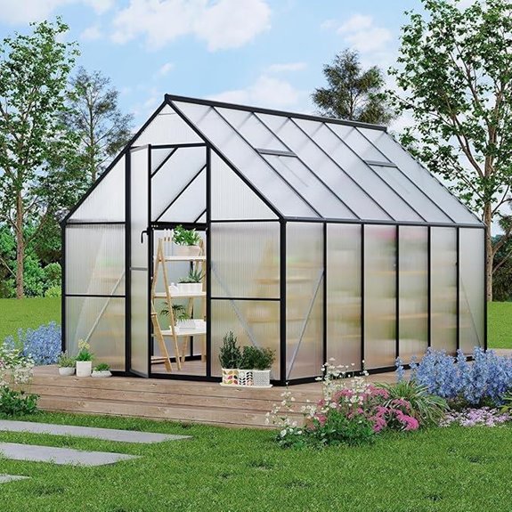 aluminum 8x10 greenhouse