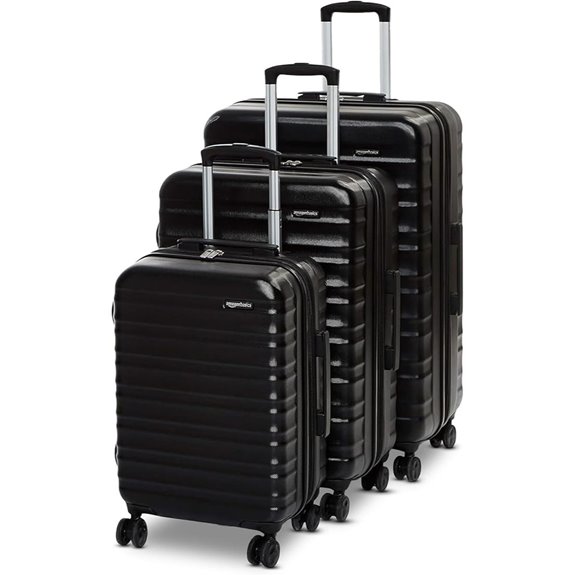 Amazon Basics 3-Piece Hardshell Suitcase Set with Wheels