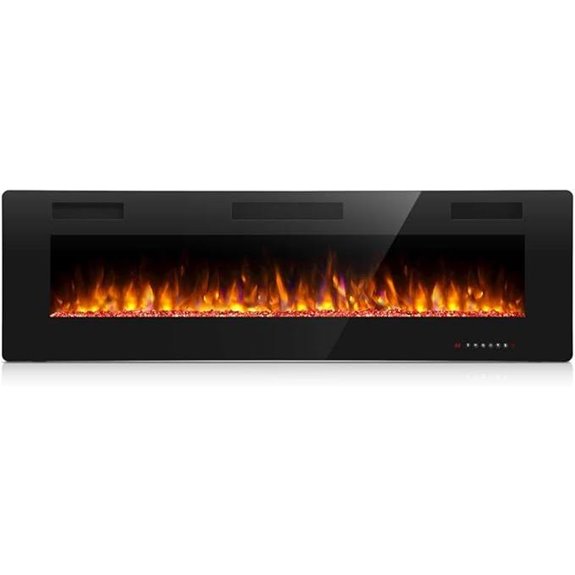 Antarctic Star 42-Inch Recessed & Wall Mount Electric Fireplace