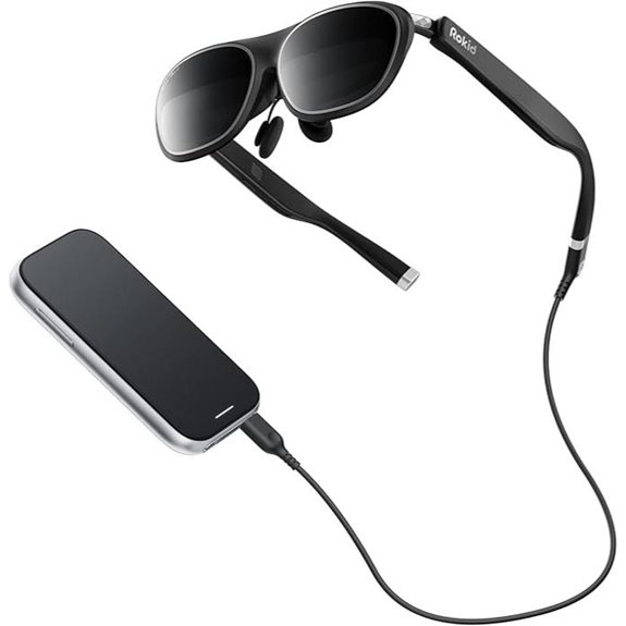 ar glasses with three screens