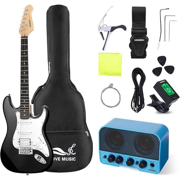 MOSEN 39in Beginner Electric Guitar Starter Kit