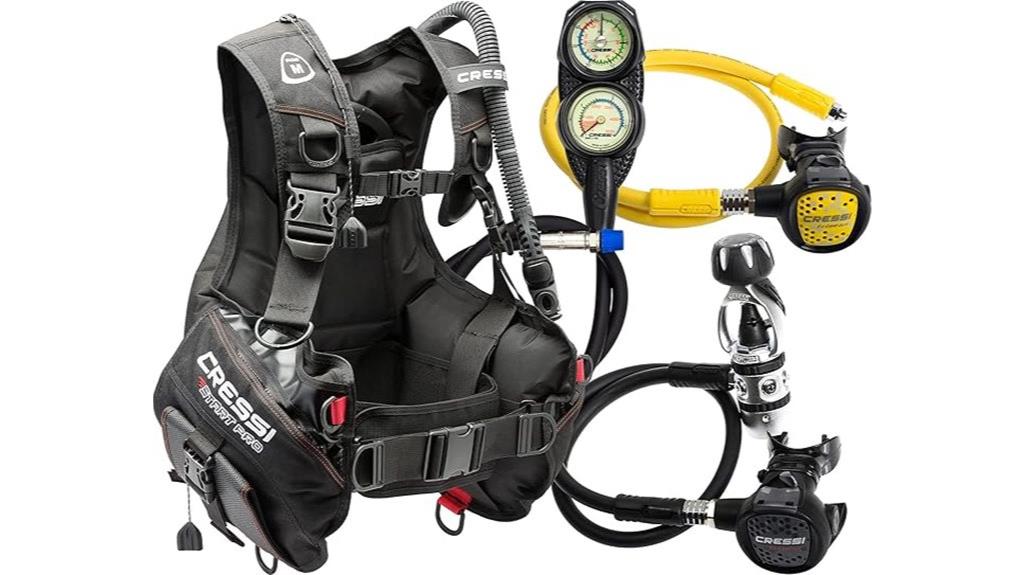 beginner diving equipment set