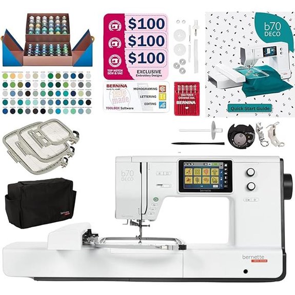 Bernette B70 Embroidery Machine & Designer Bundle