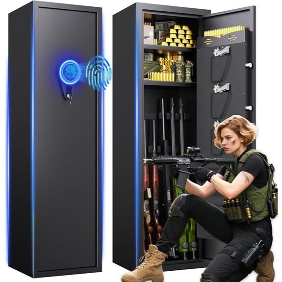 biometric fireproof gun safe