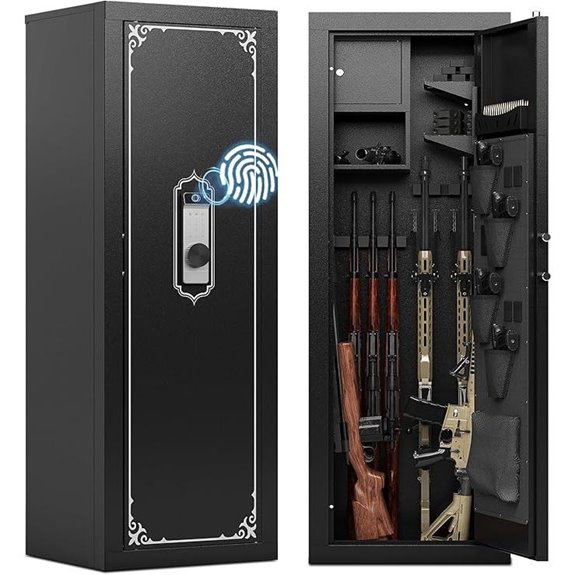 biometric safe with removable racks