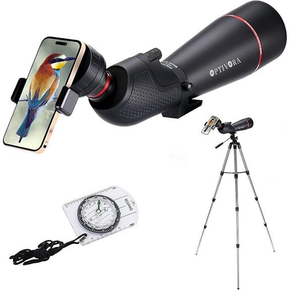 birding scope with tripod