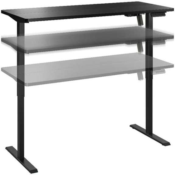 Bush Energize Height-Adjustable Standing Desk in Black