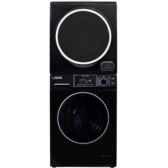 Equator Stackable Washer & Dryer Set (Black)