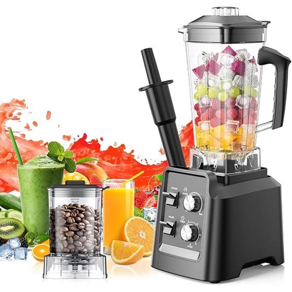 Blender for Smoothies with 68oz Pitcher & Grinder