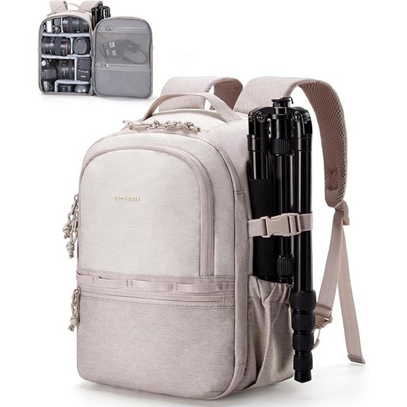 BAGSMART Camera Backpack for DSLR Fits 12.9