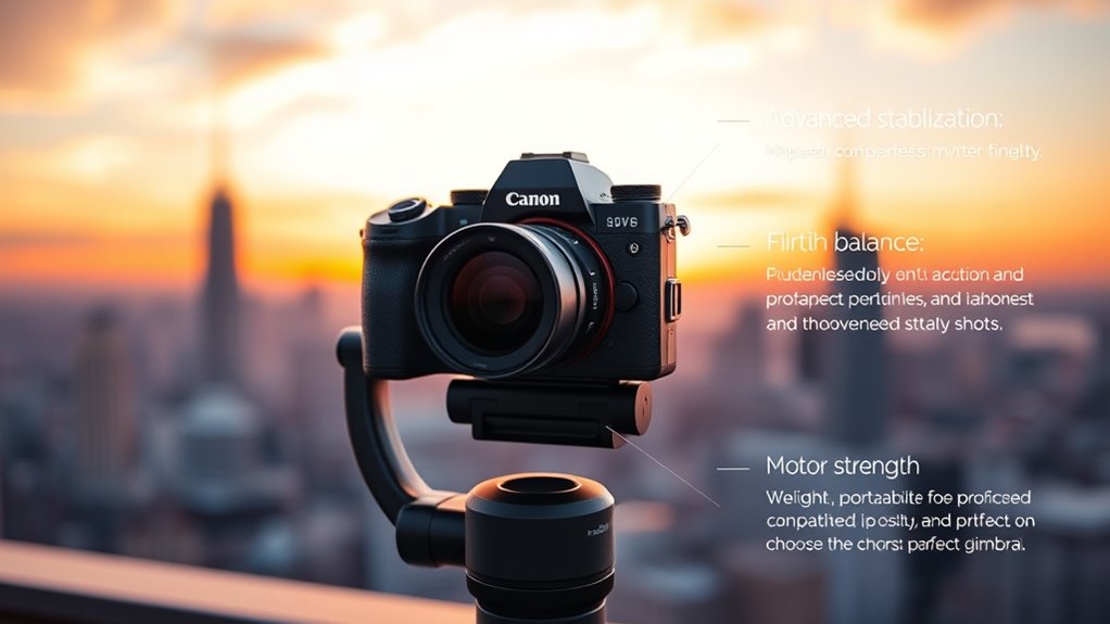 camera gimbal selection essentials