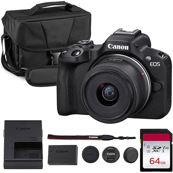Canon EOS R50 Mirrorless Camera Kit with 18-45mm Lens