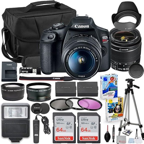 Canon EOS Rebel T7 DSLR Camera Bundle with Accessories