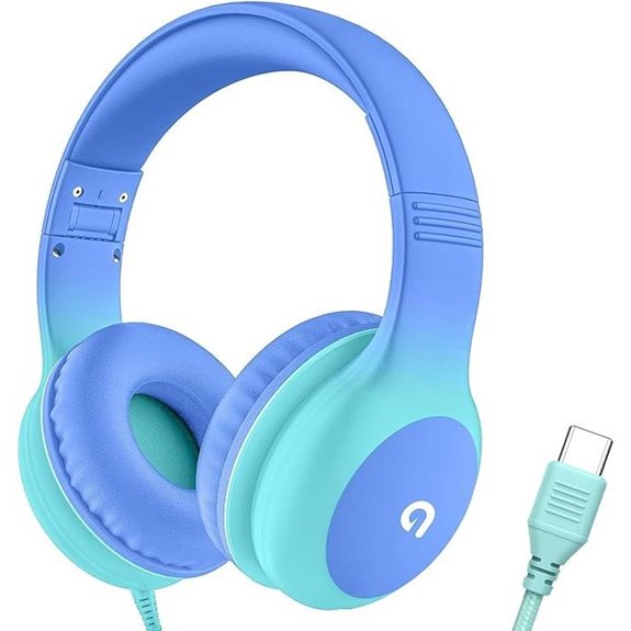 Kids Wired Headphones with USB-C Safe Volume Adjustable