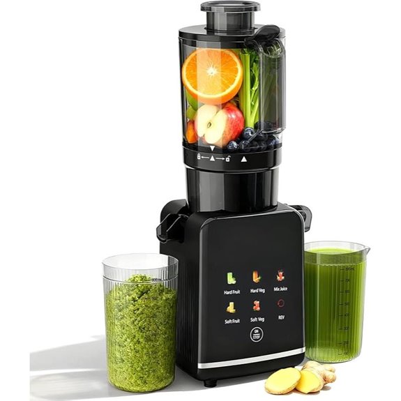 Cold Press Juicer Machine with Wide Feed Chute