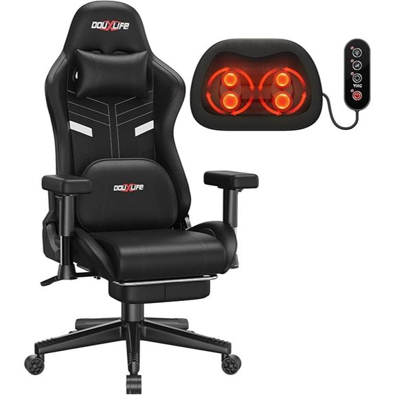 Douxlife Gaming Chair with Massage & Recline