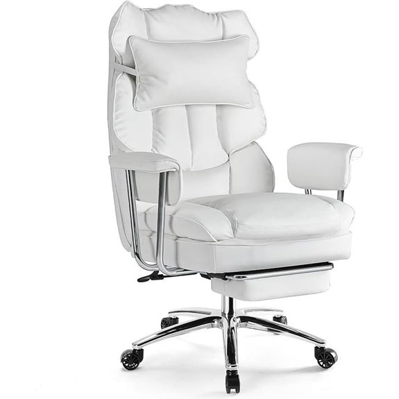 comfortable office chair with footrest