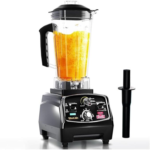 WantJoin Commercial Blender 68oz 1800W Ice Crusher