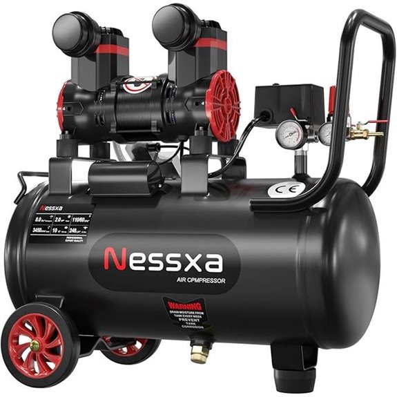 10 Gallon Oil-Free Portable Air Compressor