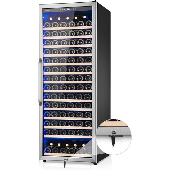 24-Inch Wine Cooler Refrigerator with 179 Bottles