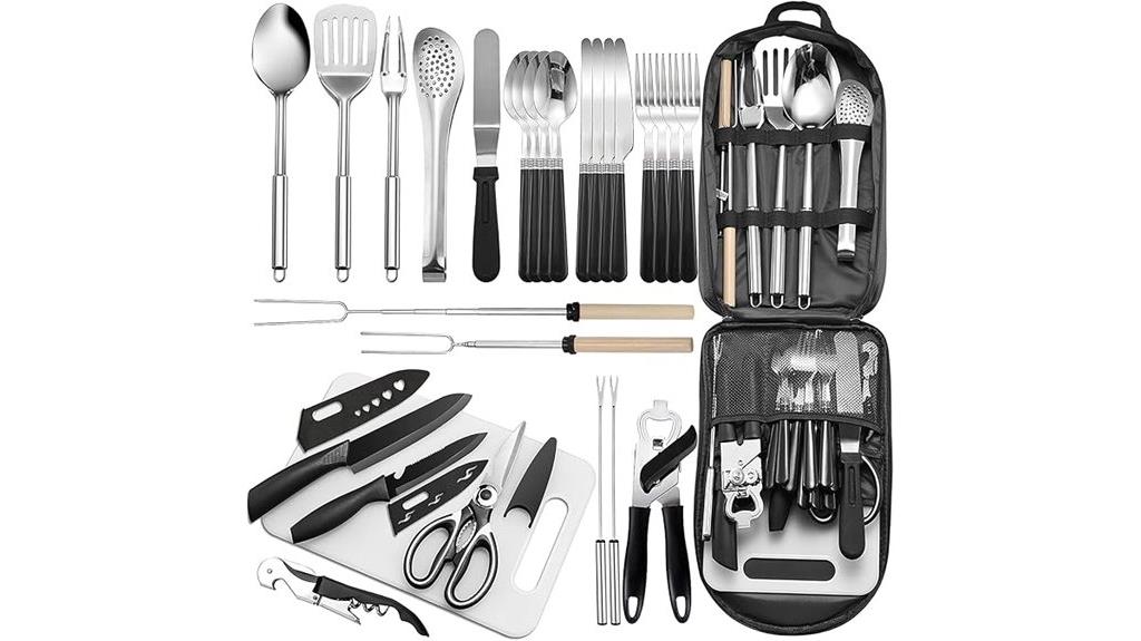 compact camping utensil kit