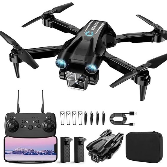 Mini 1080P HD Drone with Batteries and Carrying Case