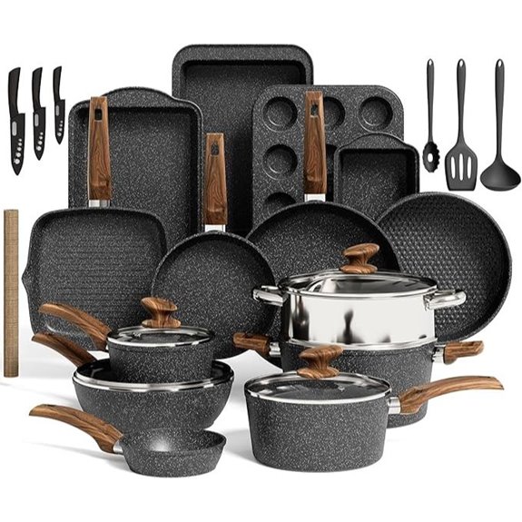 30-Piece Non-Stick Induction Cookware & Bakeware Set