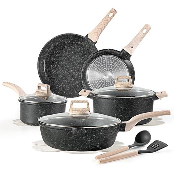 CAROTE 14-Piece Non-Stick Cookware Set