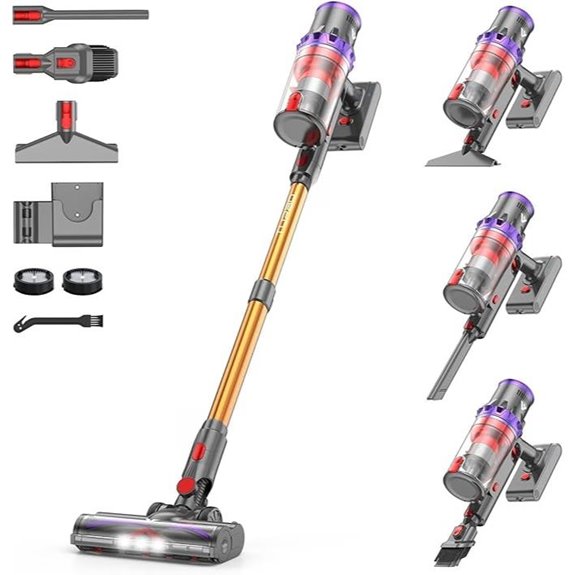 Coovy SU7 Cordless Vacuum Cleaner 80Min Lightweight