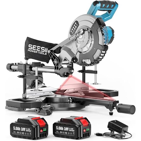 cordless miter saw laser