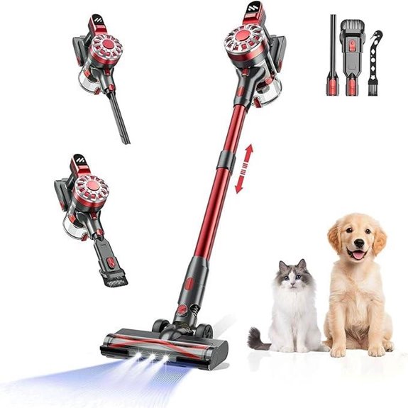 Cordless Vacuum Cleaner with Strong Suction and Long Battery