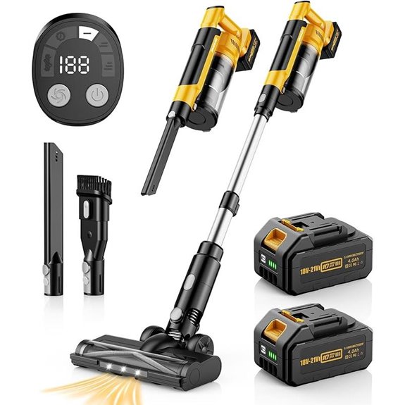 cordless vacuum with extra battery