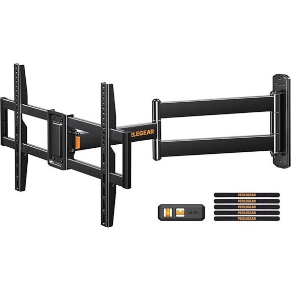 Perlegear Corner TV Wall Mount with Long Arm