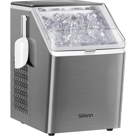 Silonn Countertop Ice Maker with Self-Cleaning