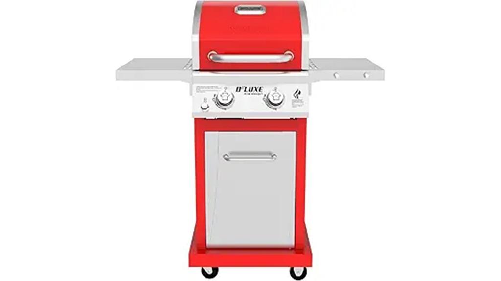 deluxe 2 burner gas grill