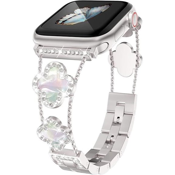 Diamond Metal Watch Bands for Apple Watch Series